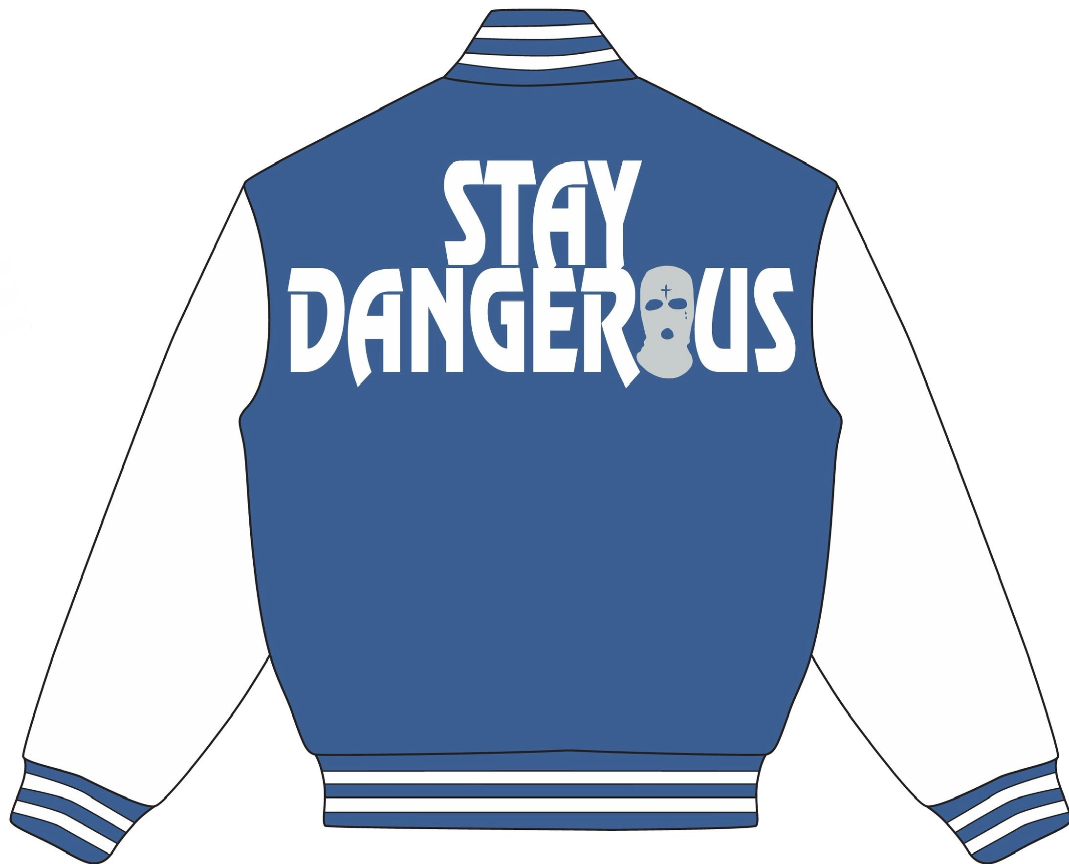 (NAVY BLUE/WHITE) SD Varsity Jacket